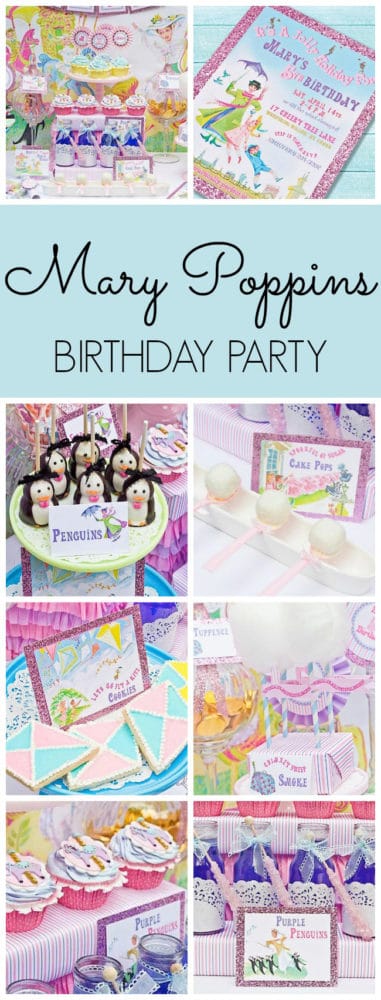 Mary Poppins Themed Birthday Party featured on Pretty My Party