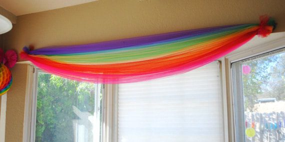 tulle rainbow