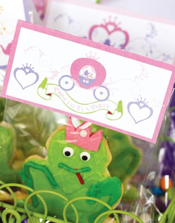Purple Princess Tea Party Frog Favors