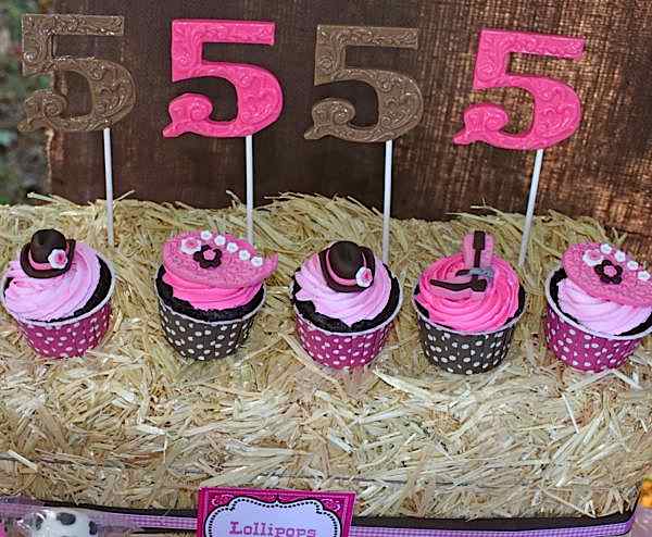 Cowgirl Party Cupcakes | Cowgirl Party Ideas