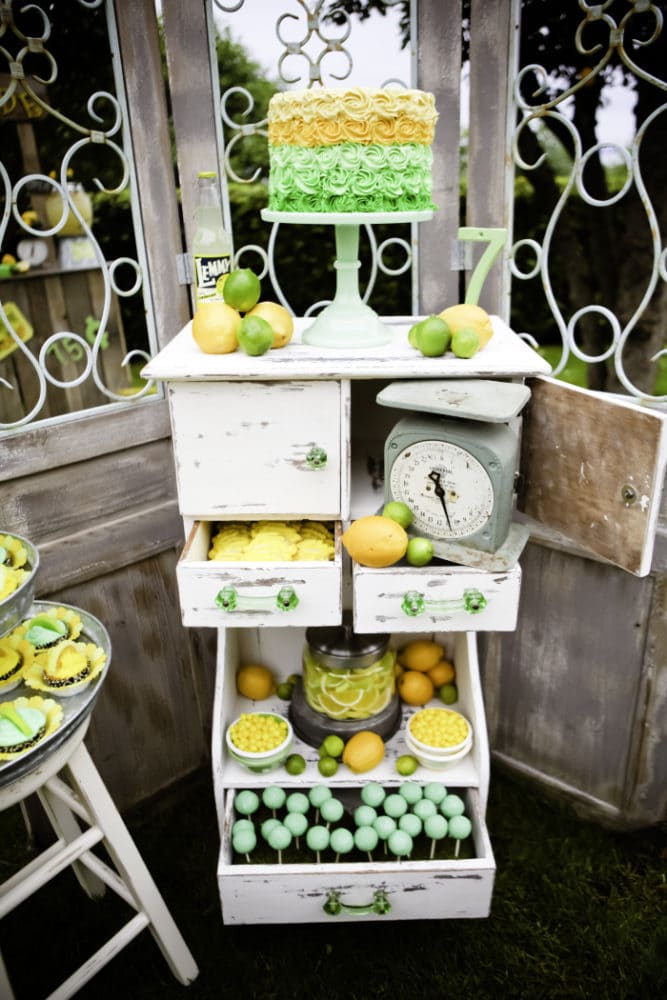 Vintage Lemon and Lime Birthday Party