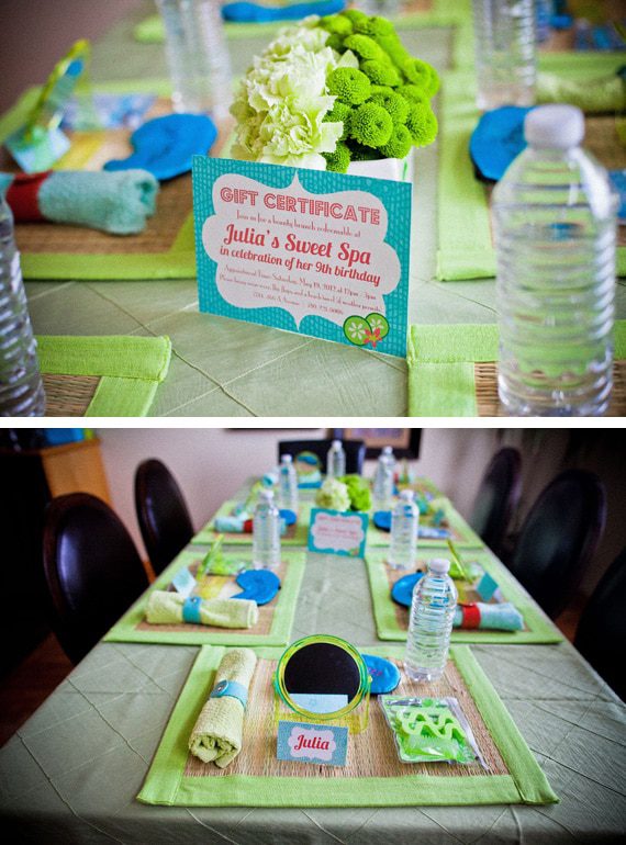 Spa Themed Birthday Party Ideas