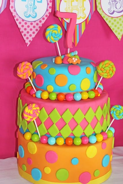 Candy Shoppe Birthday Cake