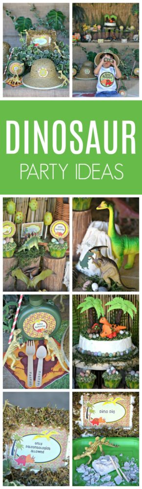 Dinosaur Adventure Birthday Party featured on Pretty My Party