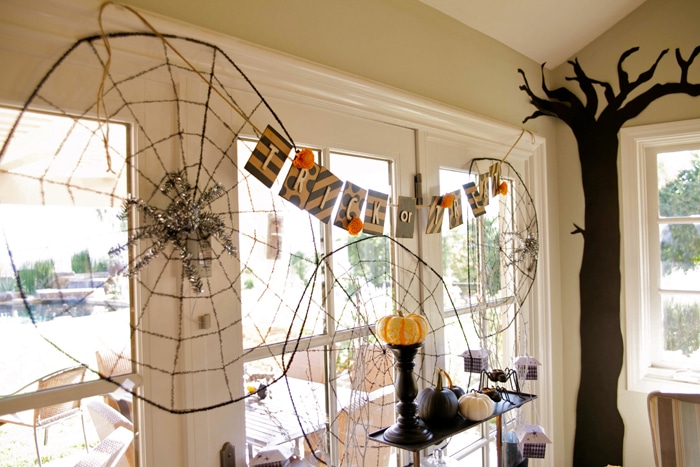 Spooky and Elegant Forrest Halloween Party via Pretty My Party