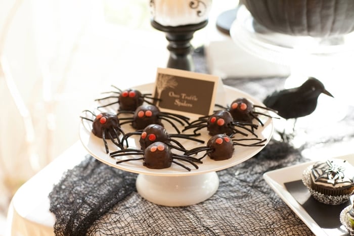 Spooky and Elegant Forrest Halloween Party via Pretty My Party