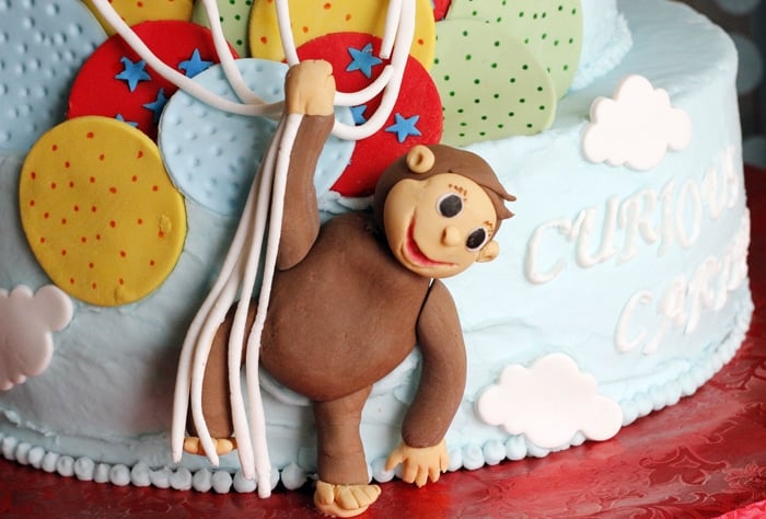 Curious George Monkey Cake | Curious George Party Ideas