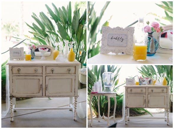 vintage-bridal-shower-bubbly-bar