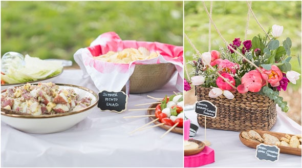 Martha Stewart pink pom-pom garland