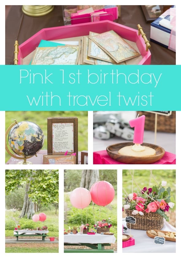 pink-travel-first-birthday-party