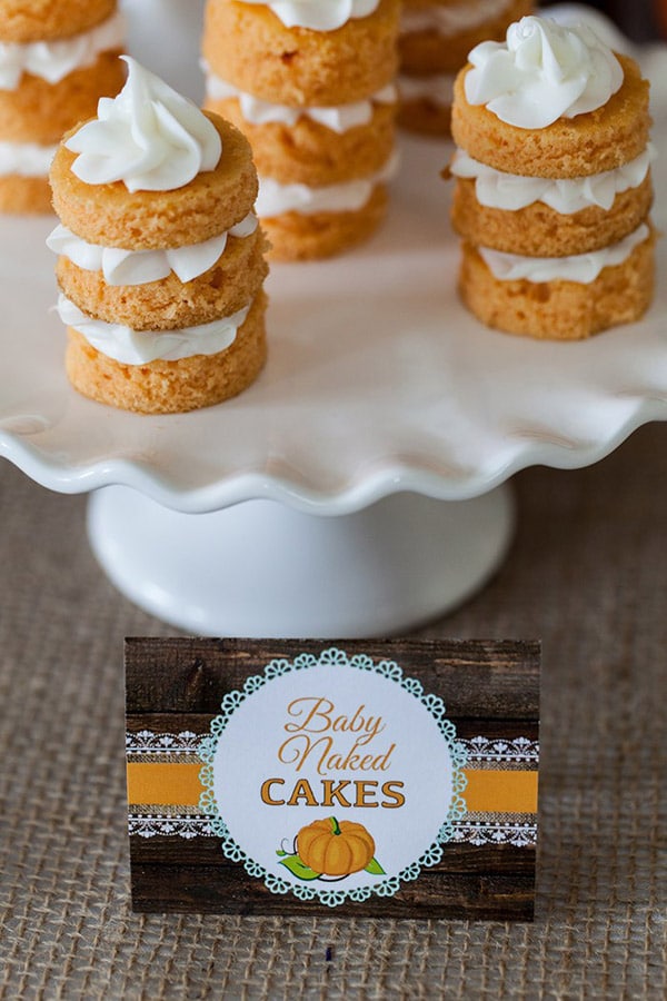 Baby Pumpkin Cakes | Little Pumpkin Baby Shower Ideas