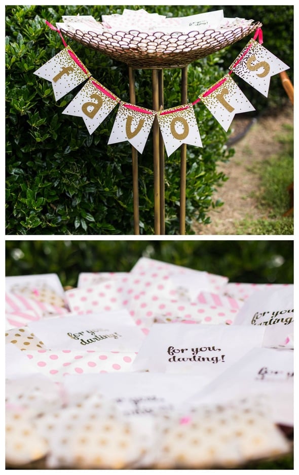 gold-glitter-first-birthday-favors