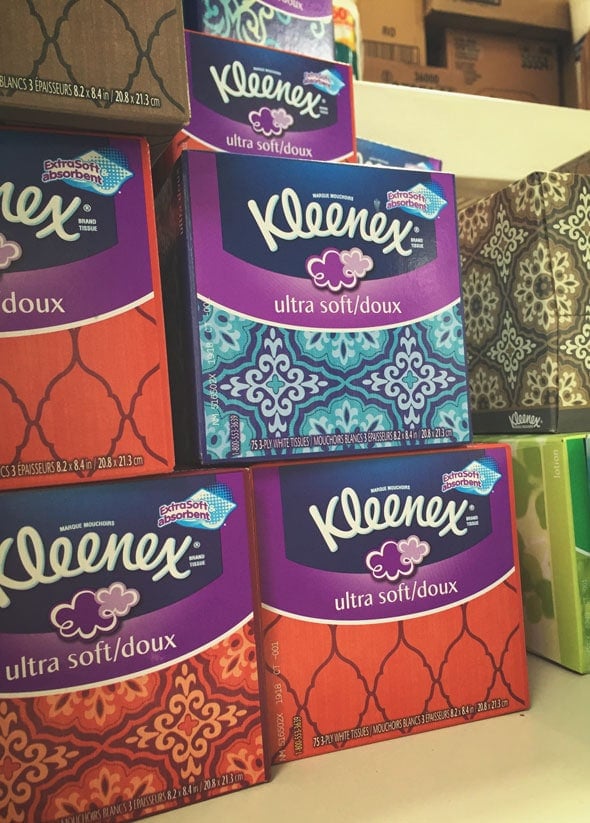 Kleenex-Display