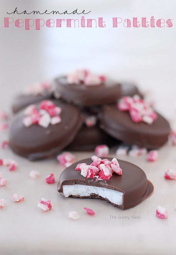 Homemade Peppermint Patties via Pretty My Party