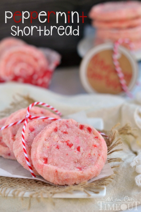 Peppermint Shortbread Cookies via Pretty My Party