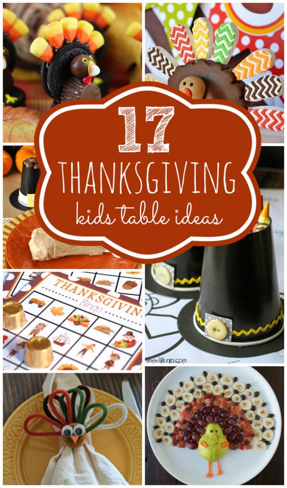 Thanksgiving Kids Table Ideas on Pretty My Party