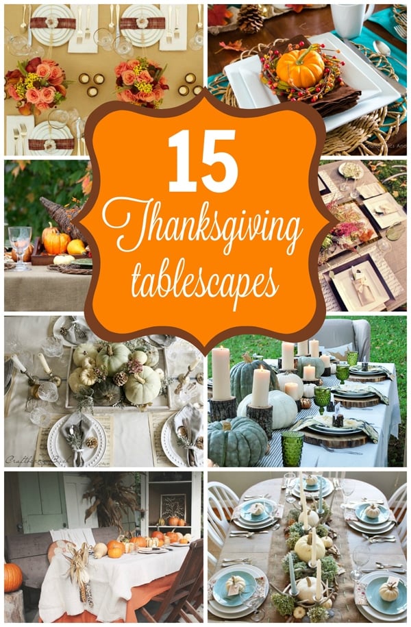 15 Stunning Thanksgiving Tablescapes on Pretty My Party