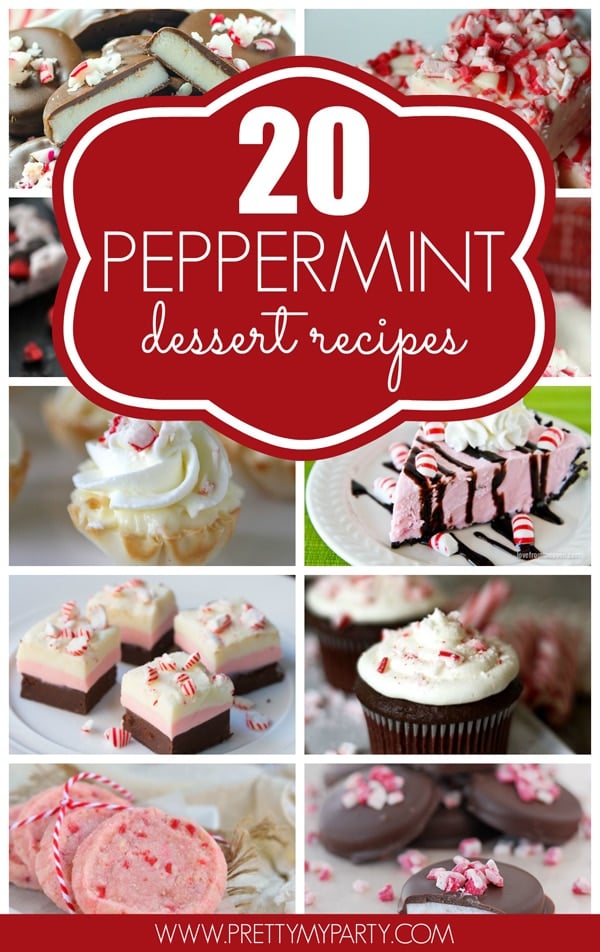 20 Peppermint Dessert Recipes via Pretty My Party