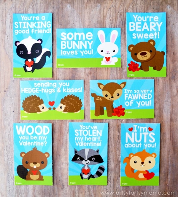 free-printable-woodland-valentines