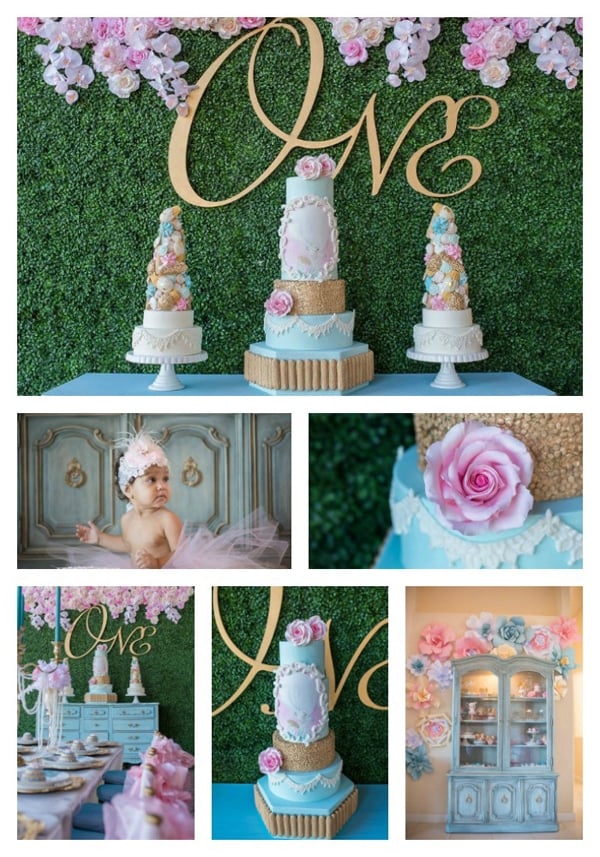 Marie Antoinette 1st Birthday Party - Pretty My Party