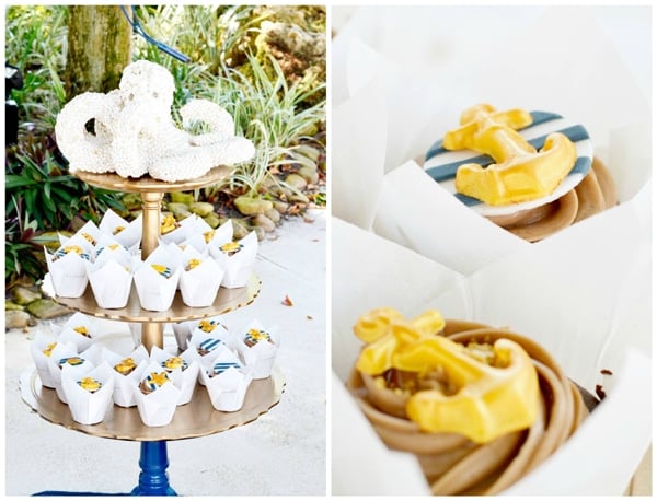 nautical-first-birthday-party-cupcakes