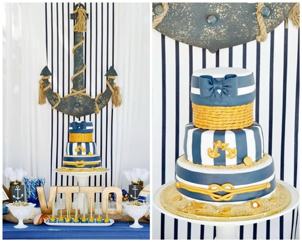 nautical-first-birthday-party-dessert-table
