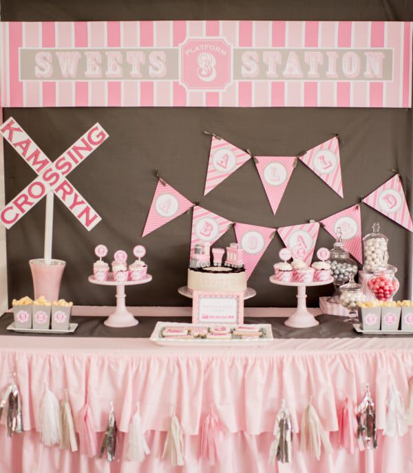 Girly Train Birthday Party