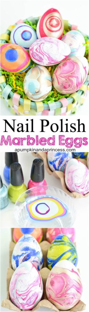 DIY-Nail-Polish-Marbled-Eggs
