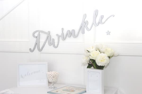Twinkle Sprinkle Baby Shower Decorations via Pretty My Party