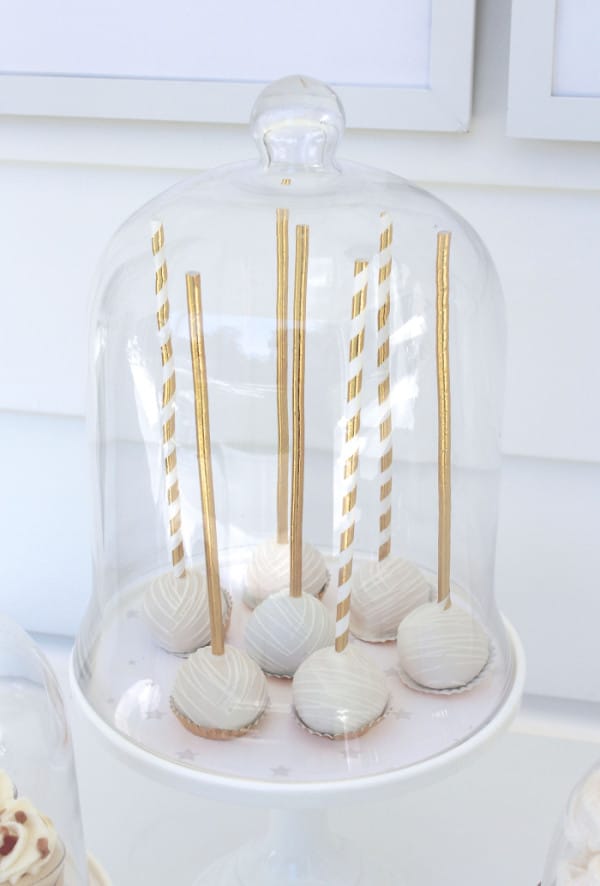 Cake Pops, Twinkle Sprinkle Baby Shower via Pretty My Party