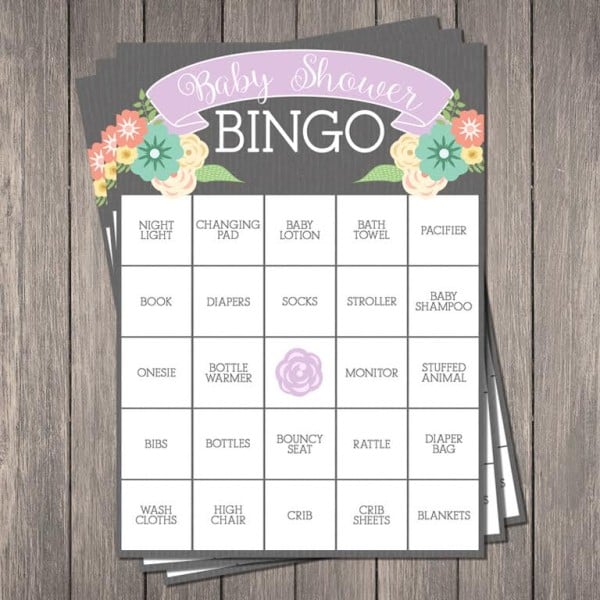 Free Baby Shower Bingo Printable | Pretty My Party