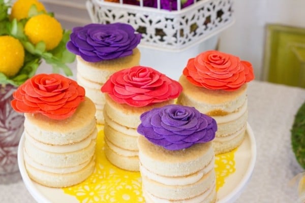 Floral Inspired Baby Shower Desserts via Pretty My Party