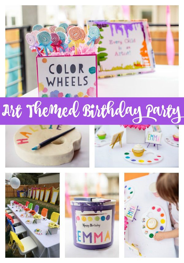 Kids Backyard Art Party Idea | Pretty My Party Kids Backyard Art Party Idea | Pretty My Party
