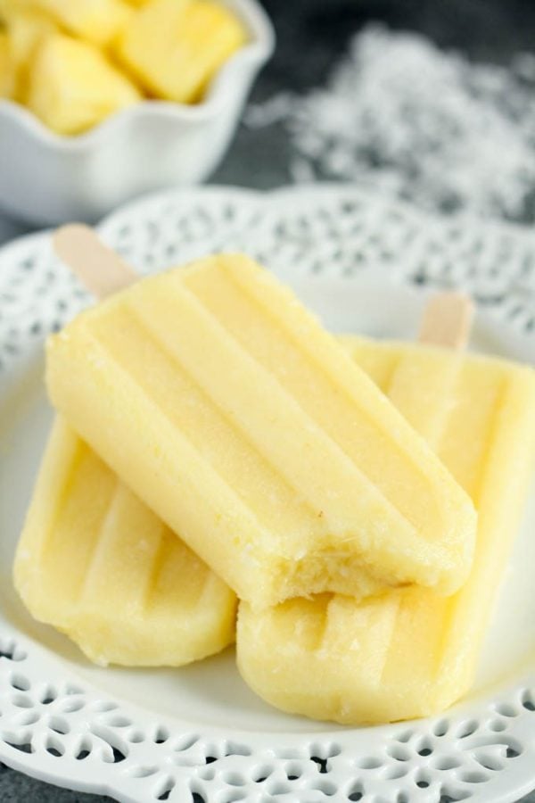Coconut Pineapple Ice Pops, 25 Must Have Popsicle Recipes | Pretty My Party
