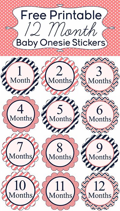 Free Printable Baby Month Stickers That Are Declarative Stone Website