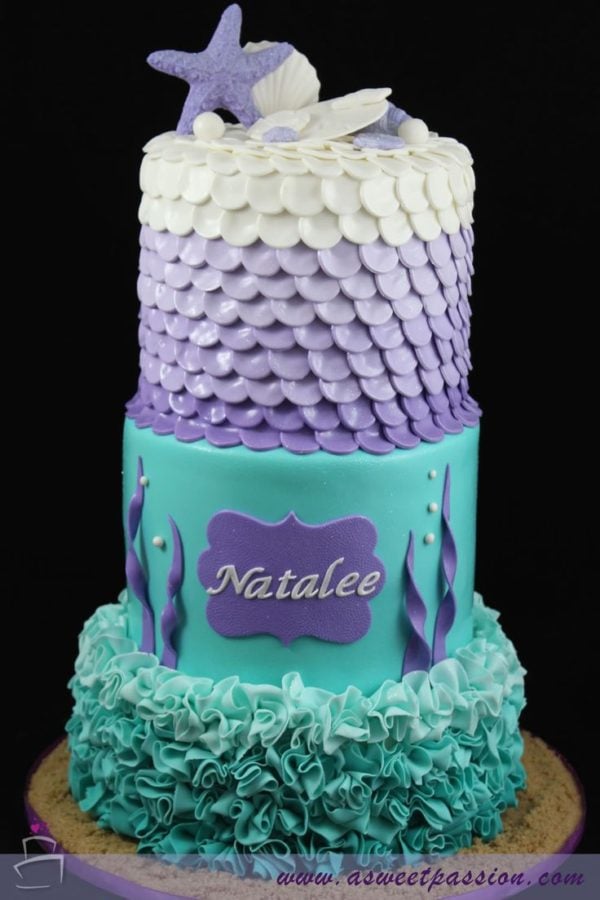 Mermaid Cake, 21 Sizzling Summer Birthday Cake Ideas | Pretty My Party