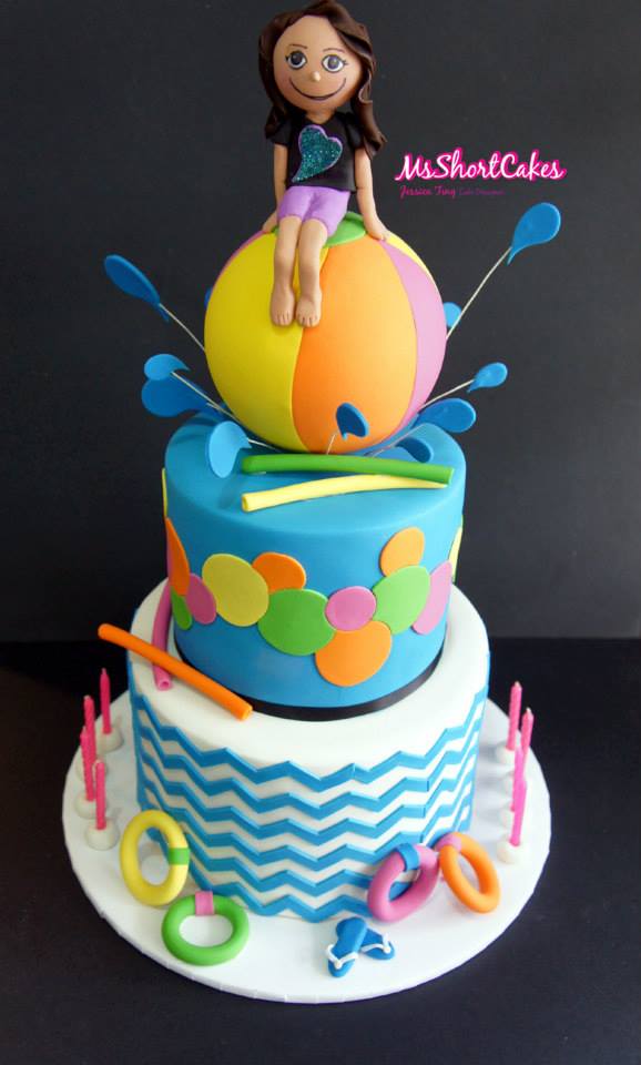 Pool Party Cake, 21 Sizzling Summer Birthday Cake Ideas | Pretty My Party