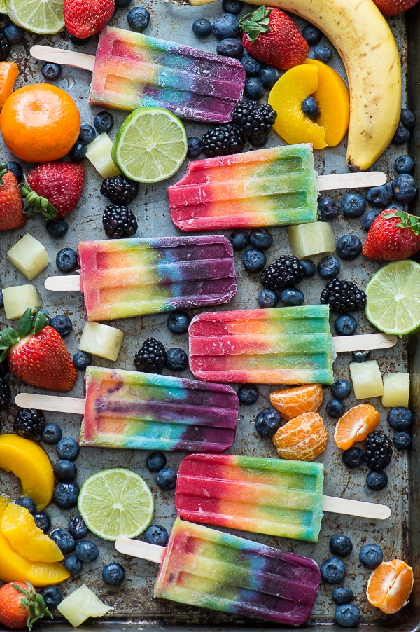 Rainbow Popsicles, 25 Must Have Popsicle Recipes | Pretty My Party