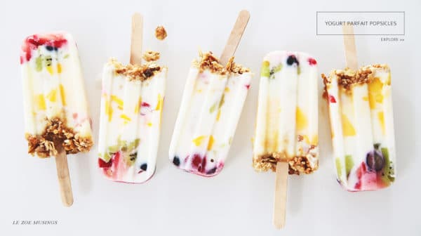 Yogurt Parfait Popsicles, 25 Must Have Popsicle Recipes | Pretty My Party