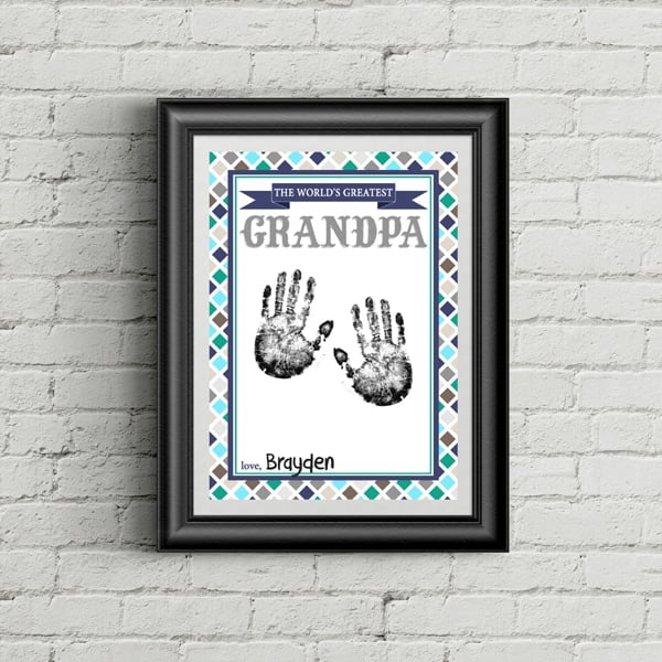 Free Father's Day Handprint Printable | Pretty My Party