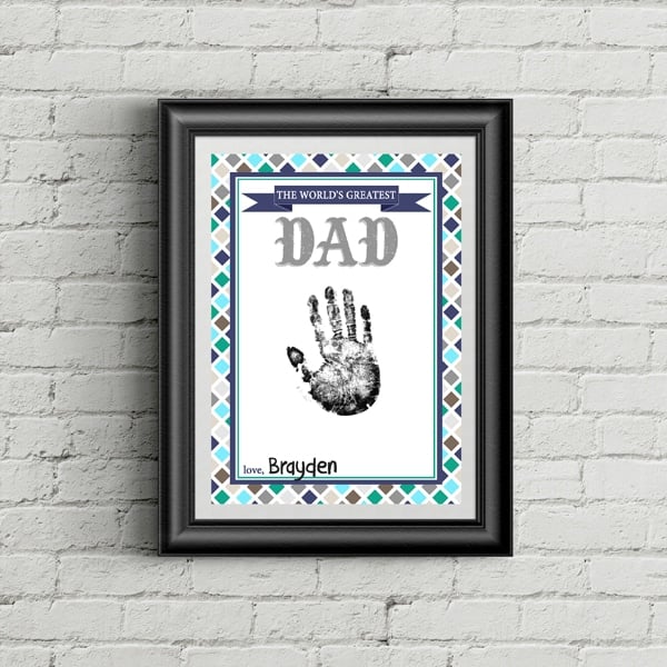 Free Father's Day Handprint Printable | Pretty My Party