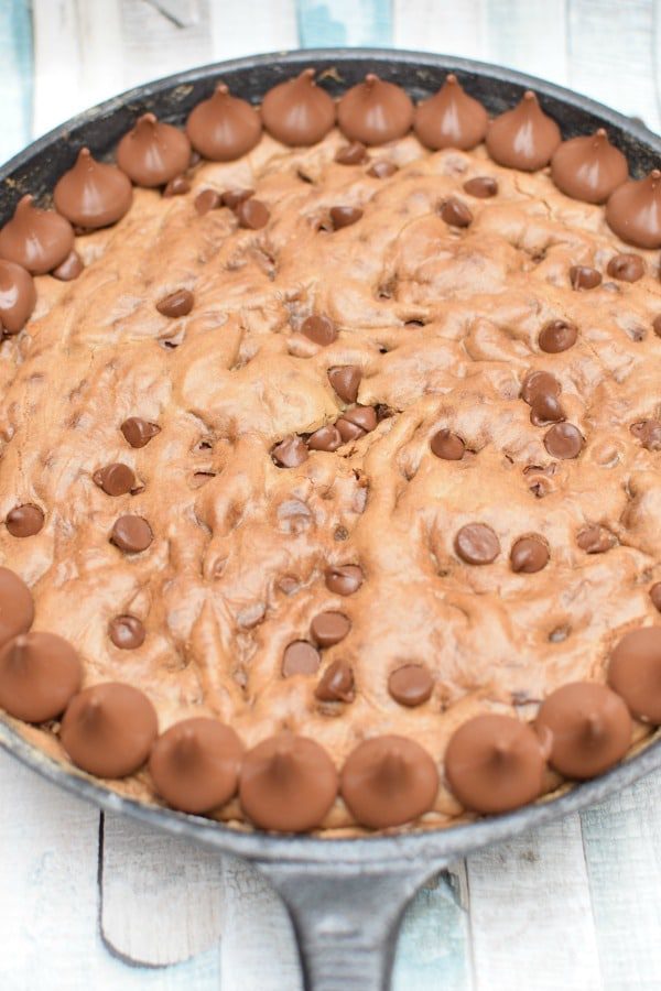 Hersheys Kisses Skillet Cookie Recipe | Pretty My Party