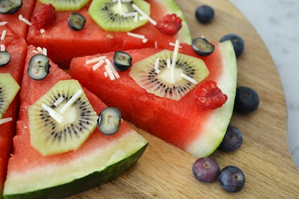 Summer Watermelon Fruit Pizza Recipe | Pretty My Party