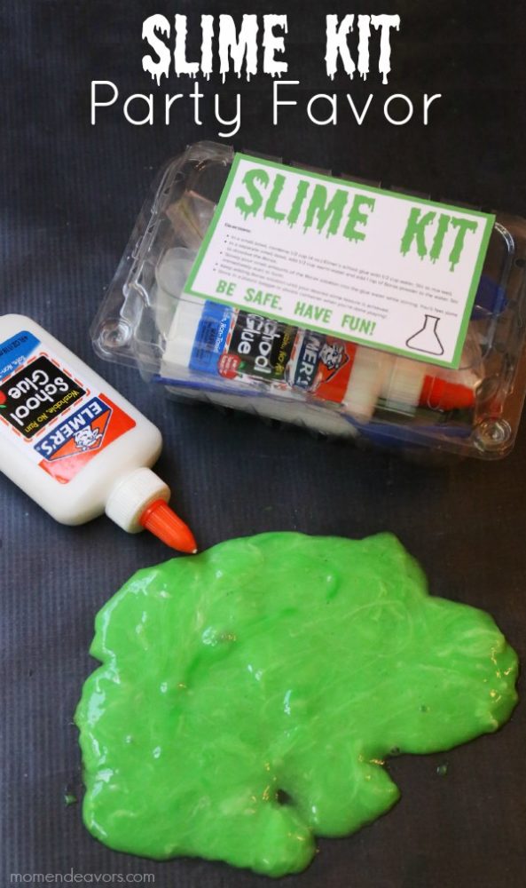 Slime Kit Party Favor | Budget Birthday Favors via Pretty My Party
