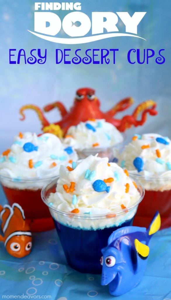 Easy Dessert Cups, Finding Dory Birthday Party Ideas | Pretty My Party