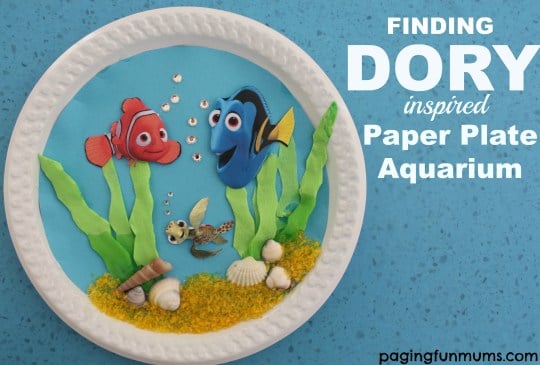 Dory Paper Plate Craft, Finding Dory Birthday Party Ideas | Pretty My Party