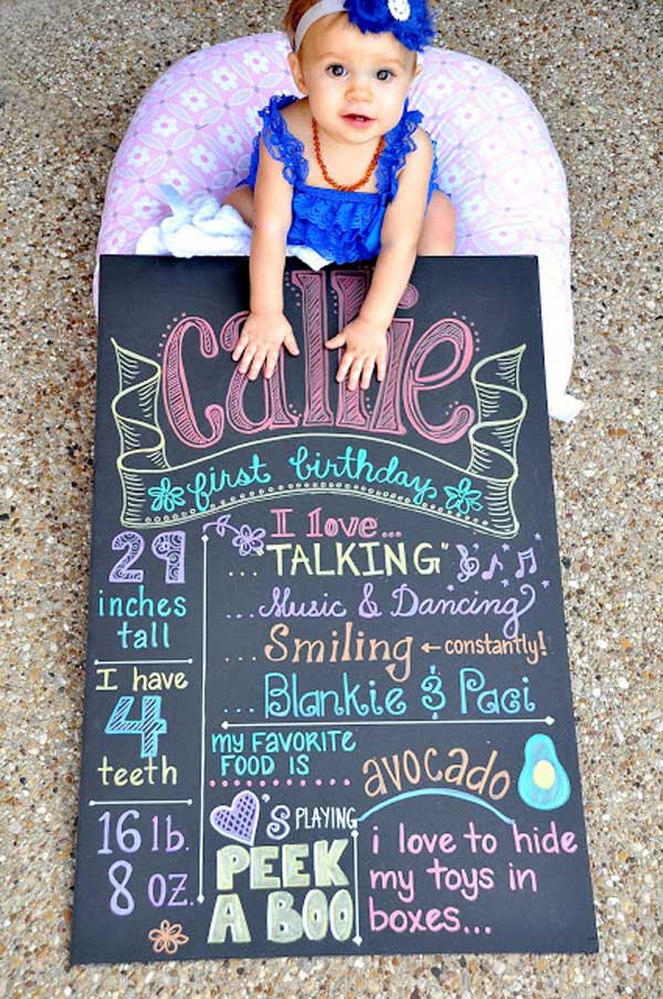 10 Must Take First Birthday Photo Ideas via Pretty My Party