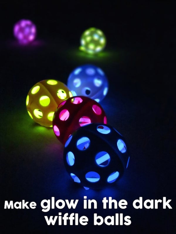 Glow in the Dark Wiffle Ball Favors | Budget Birthday Favors via Pretty My Party