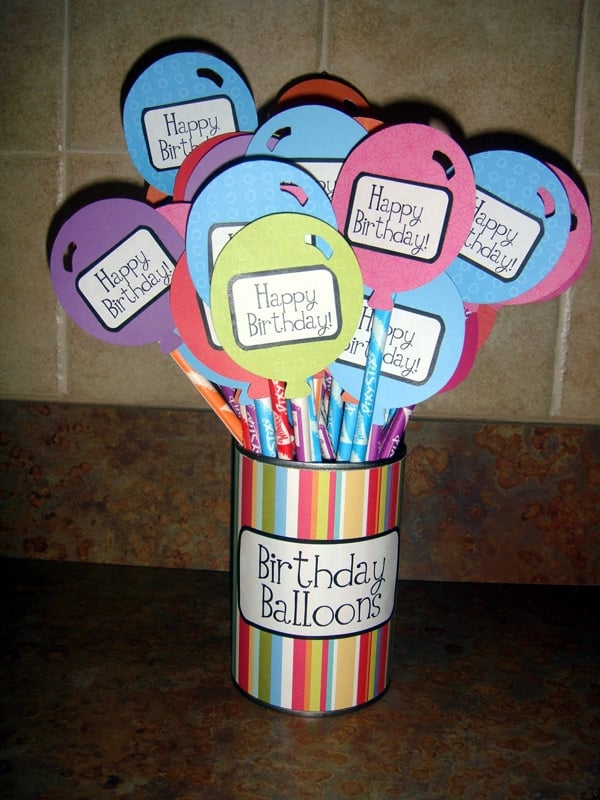 Balloon Candy Favors | Budget Birthday Favors via Pretty My Party