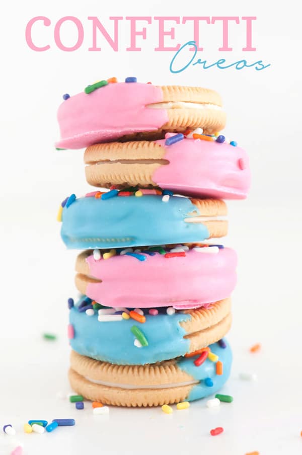 Confetti Oreo Favors | Budget Birthday Favors via Pretty My Party